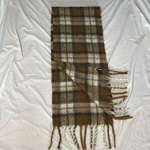 Steve Madden brown plaid oversized scarf